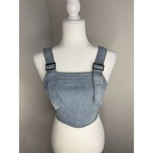 Rusty surf Shirt Tank Beach Denim Women's NWT